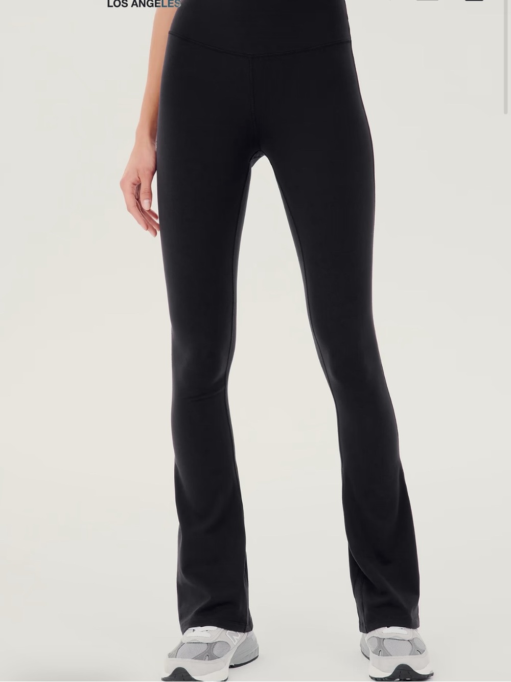 Splits59 Black High-Waist Flare Leggings